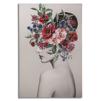 MALOVANÝ TISK LADY FLOWER -A-