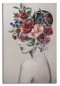 MALOVANÝ TISK LADY FLOWER -A-