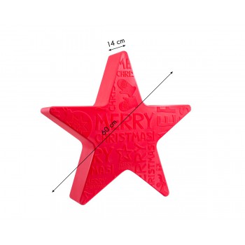Jasná hvězda Veselé Vánoce 60 cm 32493W 8 ročních období Design