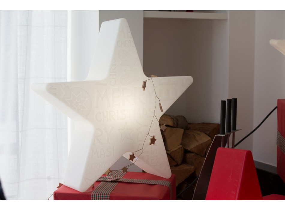 Jasná hvězda Veselé Vánoce 60 cm 32493W 8 ročních období Design