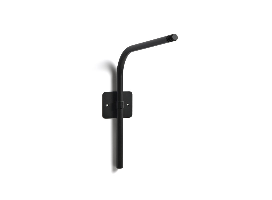 Nástěnný držák pro přenosné lampy Nali z černého lakovaného kovu