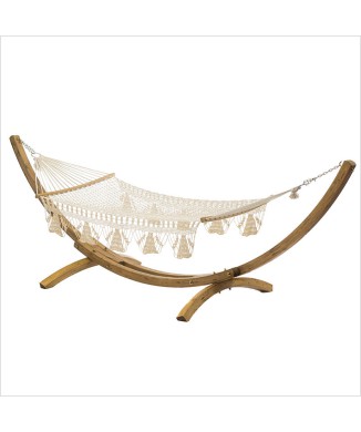 Podpěra z laminovaného dřeva F5 s houpací sítí A3000 The Network