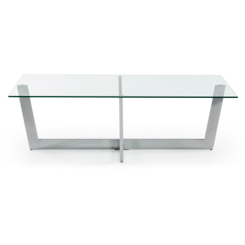 Konferenční stolek Plam 120 x 70 cm černé sklo Fume grey