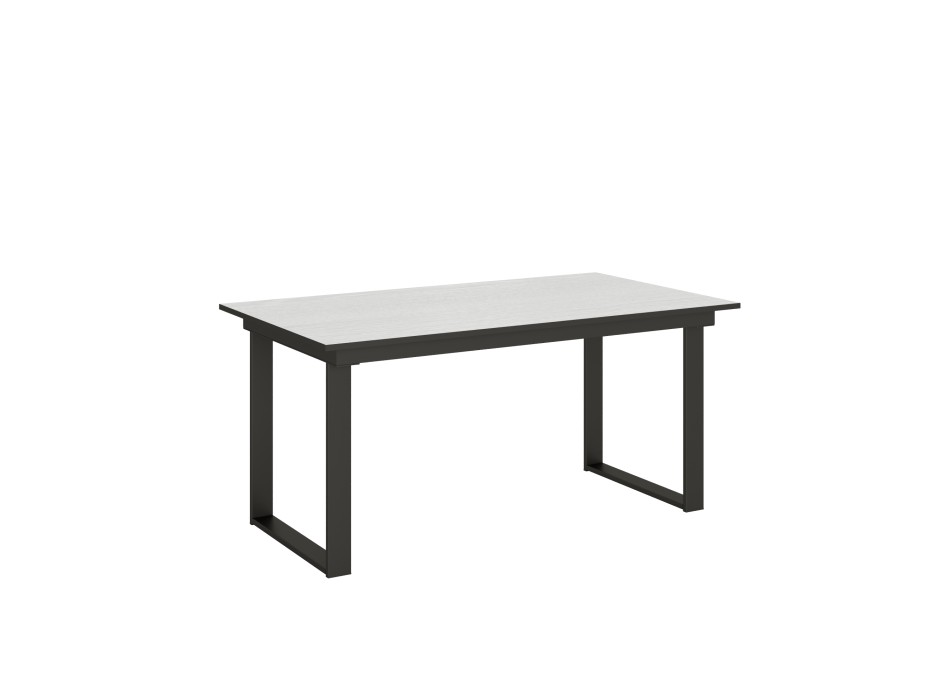 Stůl Bandos - Rozkládací stůl 90x160/220 cm Bandos s rámem z bílého jasanu a antracitu