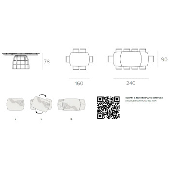 Rozkládací stůl Cosmos 160 TARGET POINT