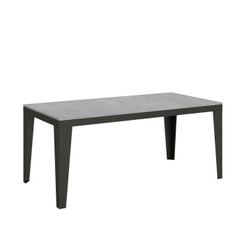 Stůl Flame Evolution s antracitovými nohami a rámem D.90 - Rozkládací stůl 90x180/440 cm Flame Evolution Bílý jasan s antracitovými nohami a rámem