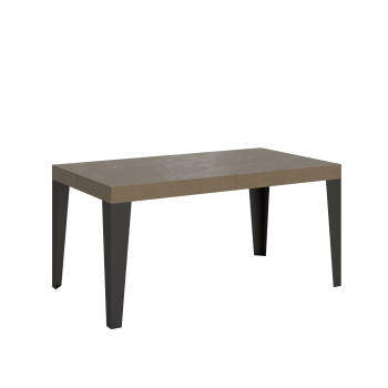 Stůl Flame Premium s antracitovými nohami D.90 - Rozkládací stůl 160/264x90 cm Flame Premium bílý jasan s antracitovými nohami