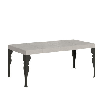 Paxon Premium stůl s antracitovými nohami D.90 - Rozkládací stůl 90/246x90 cm Paxon Premium bílý jasan s antracitovými nohami