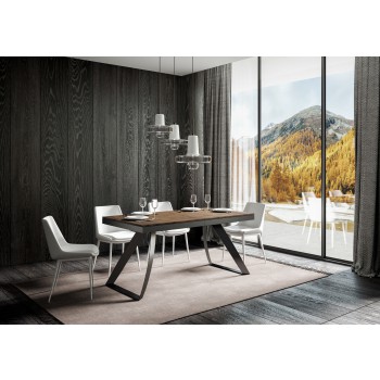 Stůl Proy Evolution Anthracite - Rozkládací stůl 90x160/264 cm Proxy Evolution rám z bílého jasanu antracit