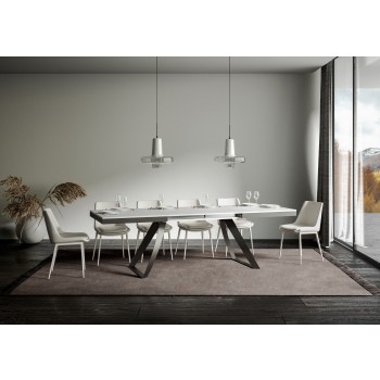 Stůl Proy Evolution Anthracite - Rozkládací stůl 90x160/264 cm Proxy Evolution rám z bílého jasanu antracit