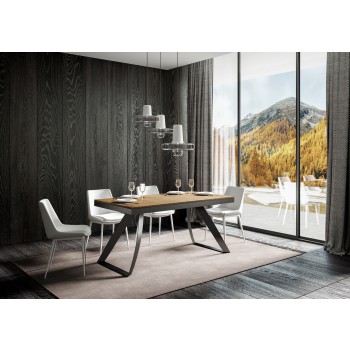 Stůl Proy Evolution Anthracite - Rozkládací stůl 90x160/264 cm Proxy Evolution rám z bílého jasanu antracit