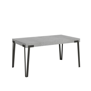 Stůl Rio - Rozkládací stůl 90x160/264 cm Rio s rámem z bílého jasanu a antracitové barvy