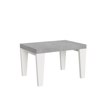 Stůl Spimbo Mix - Rozkládací stůl 90x130/234 cm Spimbo Mix s deskou z bílého jasanu a nohami z ořechového dřeva