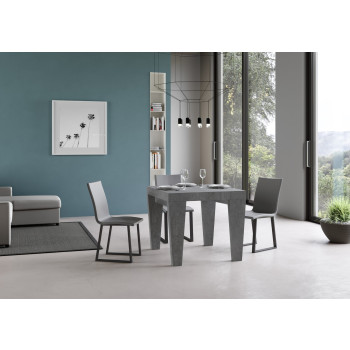 Spimbo Premium stůl D.90 - Rozkládací stůl 90/246x90 cm Spimbo Premium bílý jasan