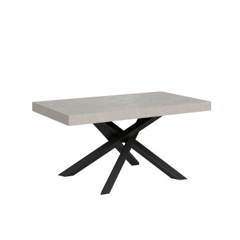 Stůl Volantis antracitové nohy P.90 - Rozkládací stůl 160/264x90 cm Volantis kašmírové antracitové nohy