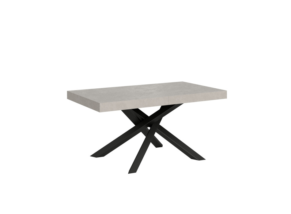 Stůl Volantis antracitové nohy P.90 - Rozkládací stůl 160/264x90 cm Volantis kašmírové antracitové nohy