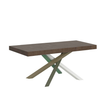 Volantis Premium Color 4/A stůl P.90 - Rozkládací stůl 140/244x90 cm Volantis Premium bílý jasan vícebarevné nohy 4/A