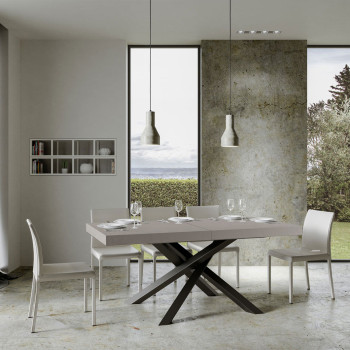 Volantis Premium stůl antracitové nohy P.90 - Rozkládací stůl 180/284x90 cm Volantis Premium bílý jasan antracitové nohy