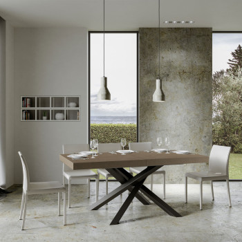 Volantis Premium stůl antracitové nohy P.90 - Rozkládací stůl 180/284x90 cm Volantis Premium bílý jasan antracitové nohy