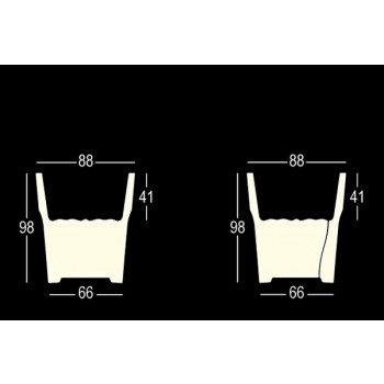 Venkovní váza CUBALIBRE LIGHT 9223 PLUST
