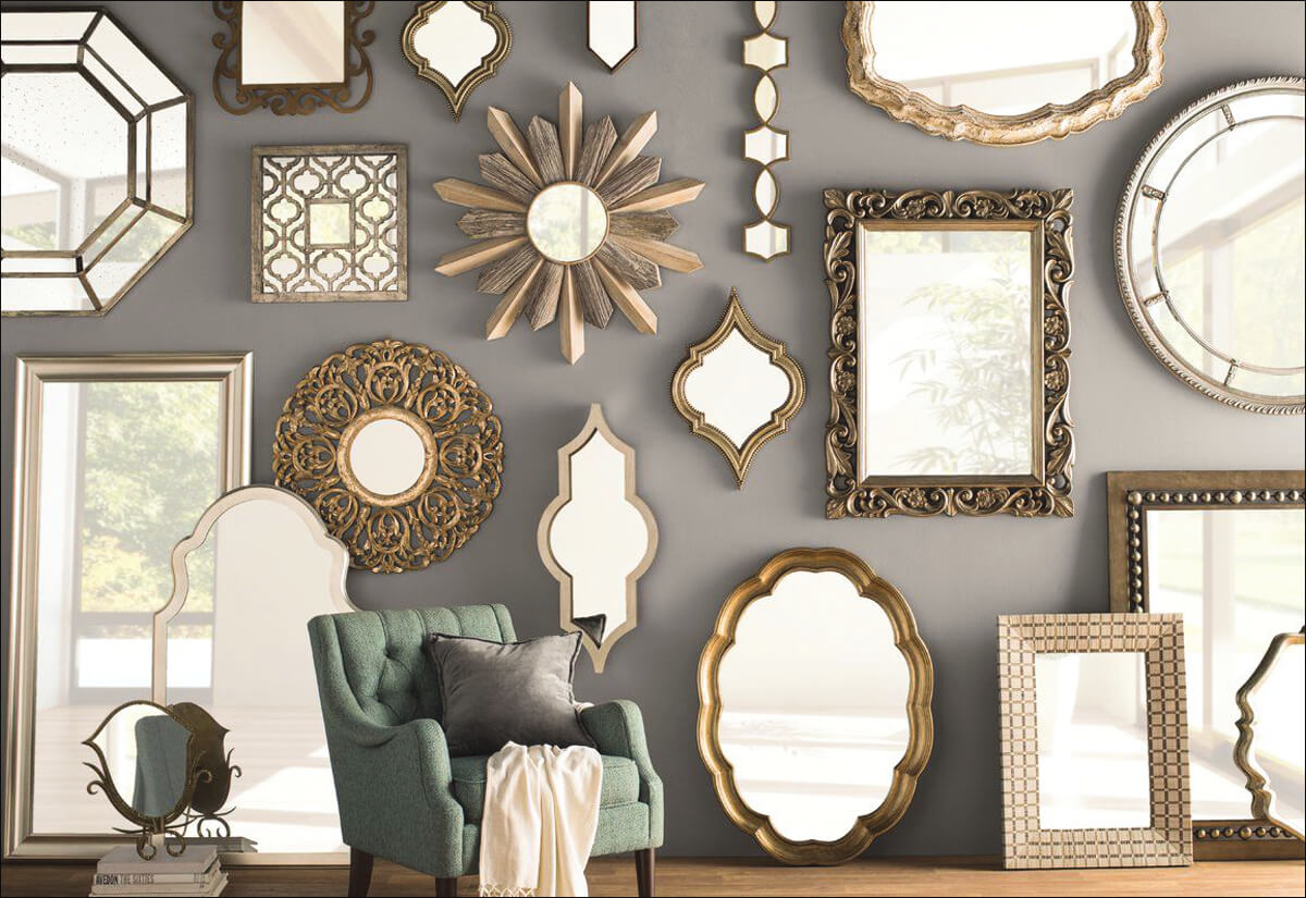 Espejo de pared La Pared Decorativa Moderna Refleja El Arte De La