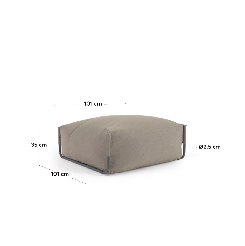 Pouf divano modulare outdoor Square verde