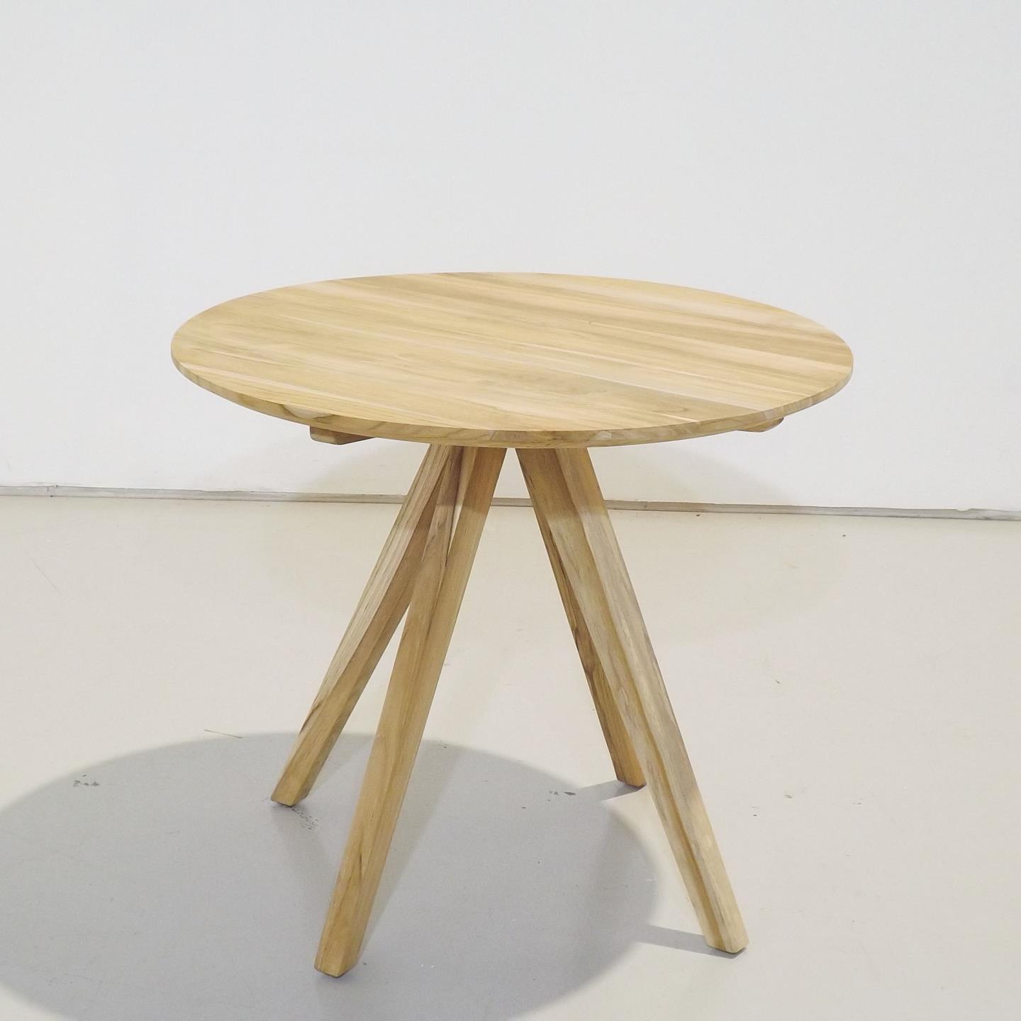 Tavolo rotondo Maial in legno massello di teak Ø 90 cm