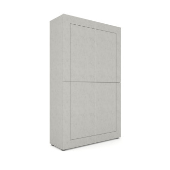  - Credenza alta 4 ante 100x35x165 cm Elios bianco lucido