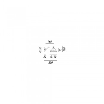 Applique in ceramica ANITA 061.17.OC IL FANALE