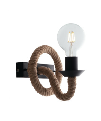 APPLIQUE ROPE CANAPA 1XE27 16,7X8,7X12,9CM