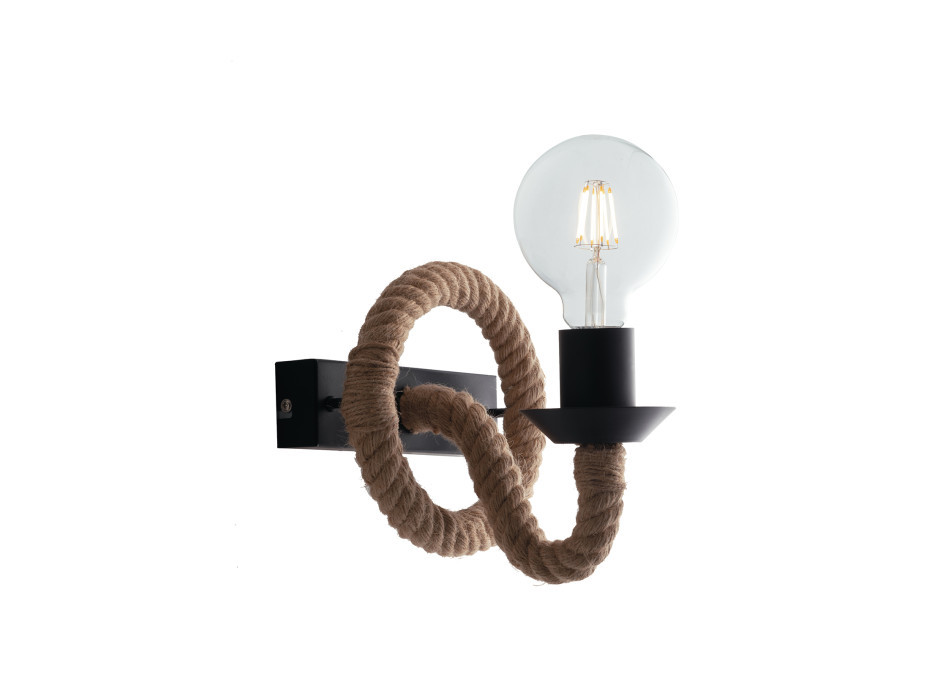 APPLIQUE ROPE CANAPA 1XE27 16,7X8,7X12,9CM