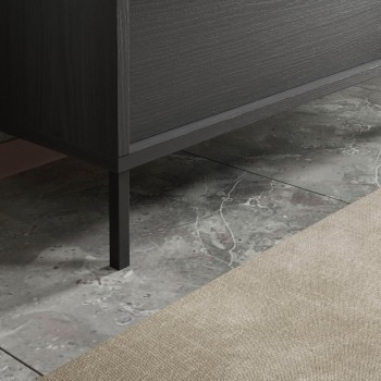 Bagno a terra 2 cassetti - STEEL 