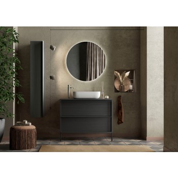 Bagno a terra 2 cassetti - STEEL 
