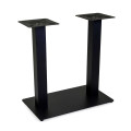 Base tavolo acciaio doppia nero rettangolare cm40x70h72 Vacchetti