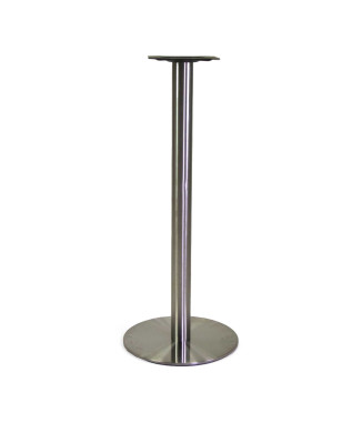 Base tavolo bar acciaio Gordon color inox tondo cm45x45h108 Vacchetti