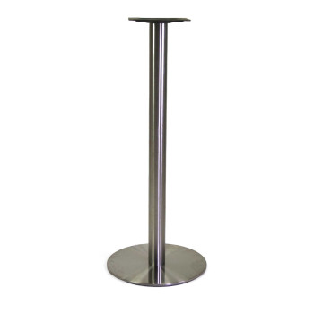 Base tavolo bar acciaio Gordon color inox tondo cm45x45h108 Vacchetti