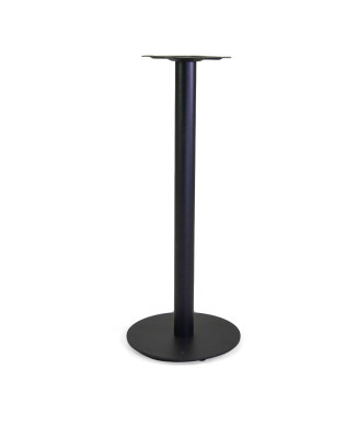 Base tavolo bar acciaio Gordon nero tondo cm45x45h108 Vacchetti