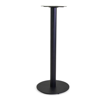 Base tavolo bar acciaio Gordon nero tondo cm45x45h108 Vacchetti
