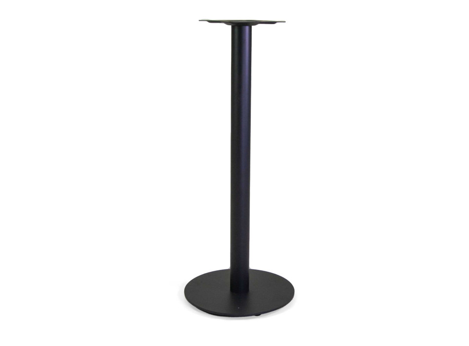 Base tavolo bar acciaio Gordon nero tondo cm45x45h108 Vacchetti