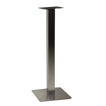 Base tavolo bar acciaio Jamie color inox quadro cm40x40h108 Vacchetti