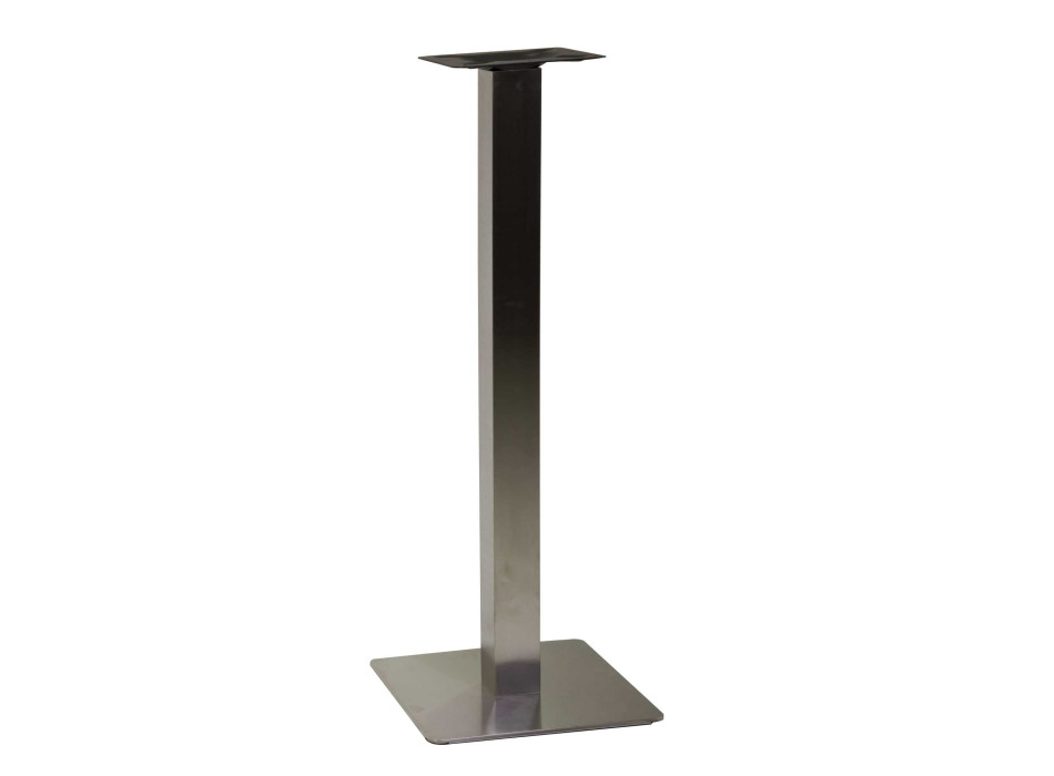 Base tavolo bar acciaio Jamie color inox quadro cm40x40h108 Vacchetti