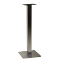 Base tavolo bar acciaio Jamie color inox quadro cm40x40h108 Vacchetti