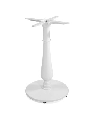 Base tavolo ghisa Oscar bianco tondo cm43x43h72 Vacchetti