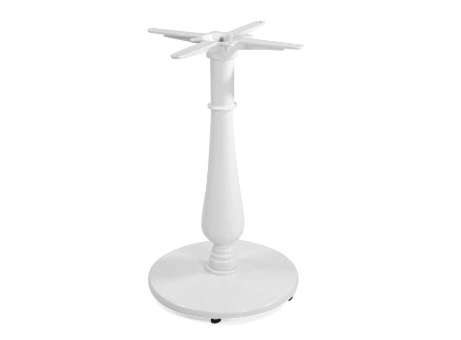 Base tavolo ghisa Oscar bianco tondo cm43x43h72 Vacchetti