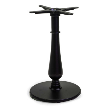 Base tavolo ghisa Oscar nero tondo cm ø43h72 Vacchetti
