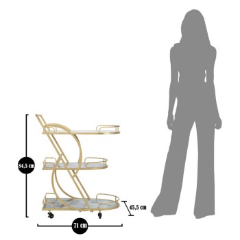 CARRELLO MARBLE GLASS MIX