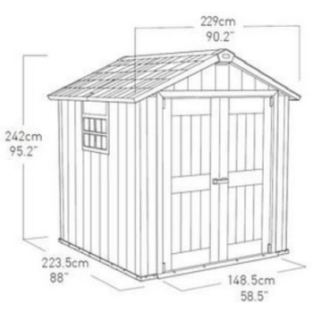 Casetta Porta Attrezzi OAKLAND KETER