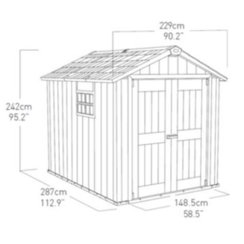 Casetta Porta Attrezzi OAKLAND KETER