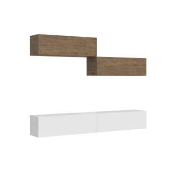 Composizioni Isoka - Composizione parete soggiorno Isoka A02 L.268 P.39,2