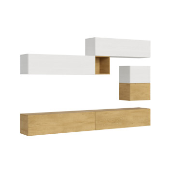 Composizioni Isoka - Composizione parete soggiorno Isoka A10 L.308 P.39,2